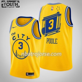 Barn Golden State Warriors Tröja Jordan Poole 3 2019-20 Nike Hardwood Classics Swingman